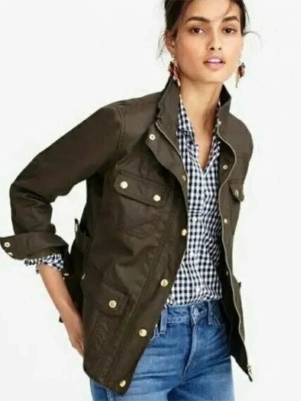 J. Crew olive utility